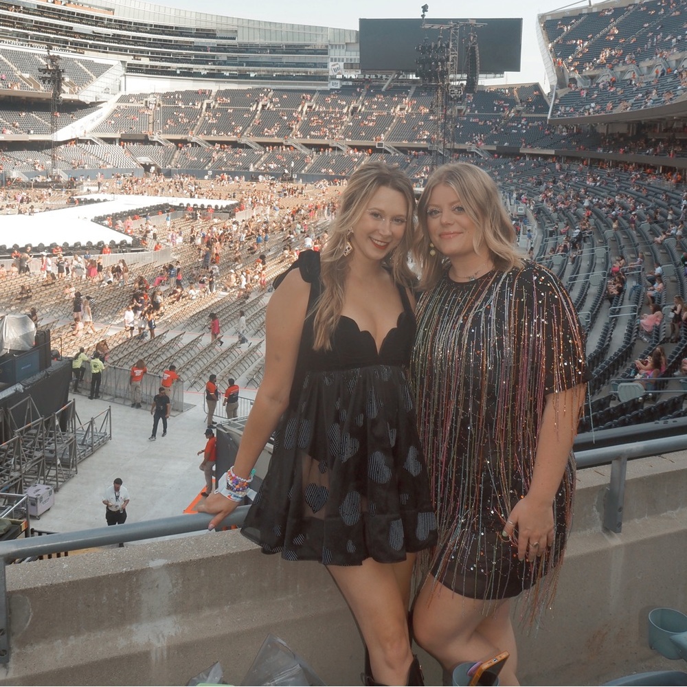 Nasty Gal multi color sequin fringe dress